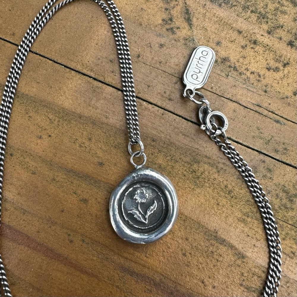 Pyrrha Rose Talisman Pendant Necklace